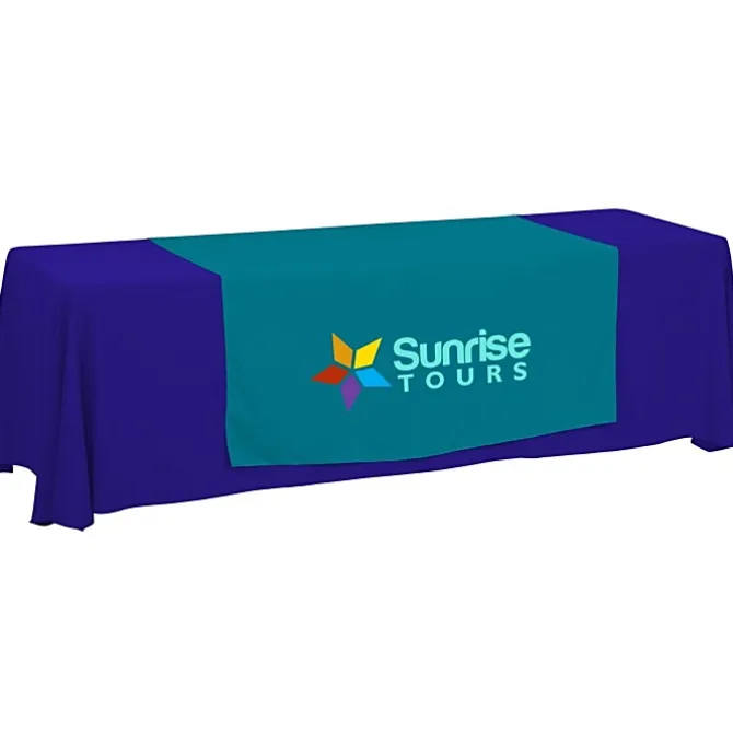 Serged 8-foot Closed-Back Table Throw and Runner Kit