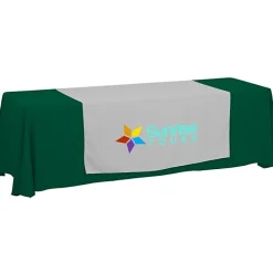 Serged 8-foot Closed-Back Table Throw and Runner Kit