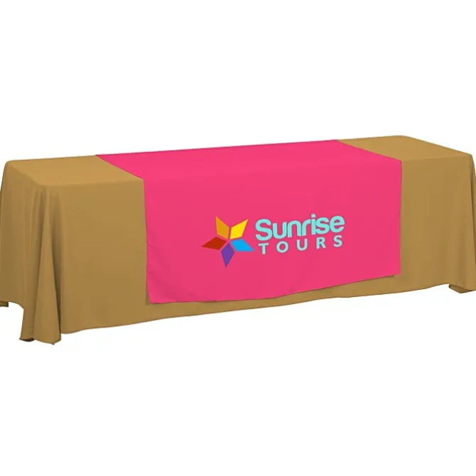 Serged 8-foot Closed-Back Table Throw and Runner Kit