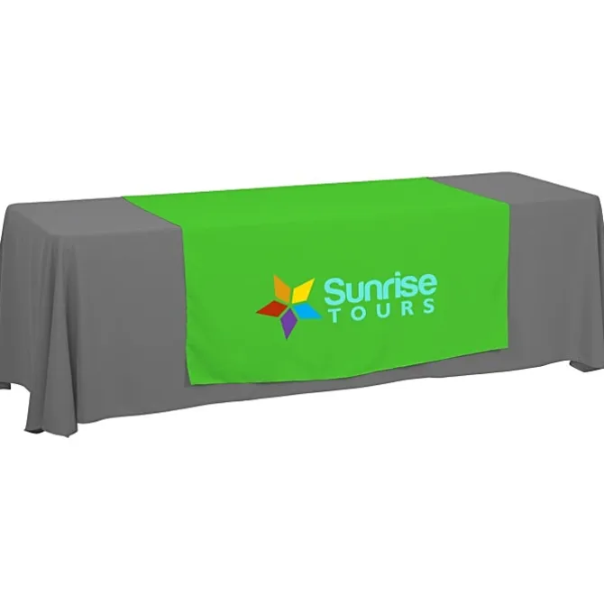 Serged 8-foot Closed-Back Table Throw and Runner Kit
