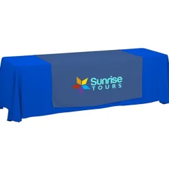 Serged 8-foot Closed-Back Table Throw and Runner Kit