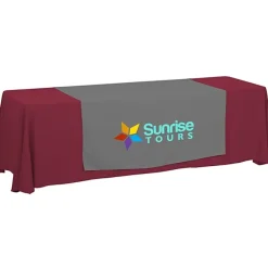 Serged 8-foot Closed-Back Table Throw and Runner Kit