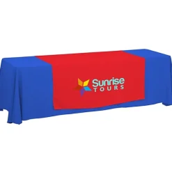 Serged 8-foot Closed-Back Table Throw and Runner Kit