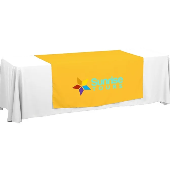 Serged 8-foot Closed-Back Table Throw and Runner Kit