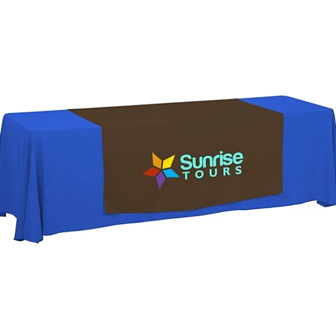 Serged 8-foot Closed-Back Table Throw and Runner Kit