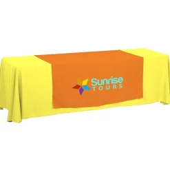 Serged 8-foot Closed-Back Table Throw and Runner Kit
