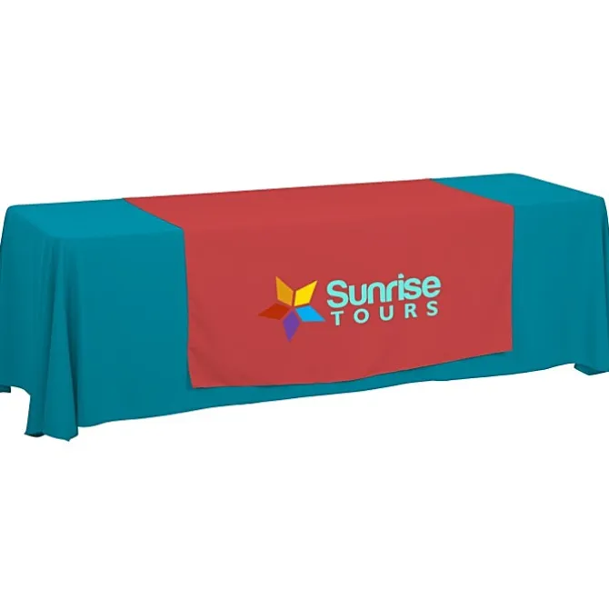 Serged 8-foot Closed-Back Table Throw and Runner Kit
