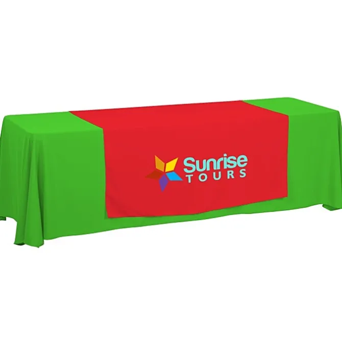 Serged 8-foot Closed-Back Table Throw and Runner Kit