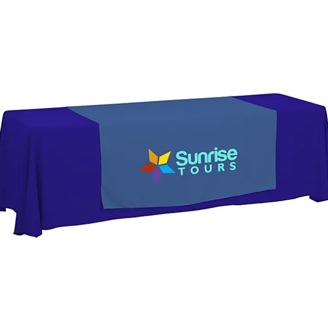 Serged 8-foot Closed-Back Table Throw and Runner Kit