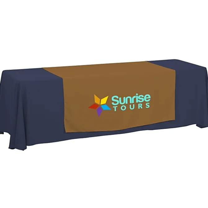 Serged 8-foot Closed-Back Table Throw and Runner Kit