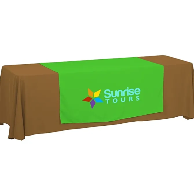 Serged 8-foot Closed-Back Table Throw and Runner Kit