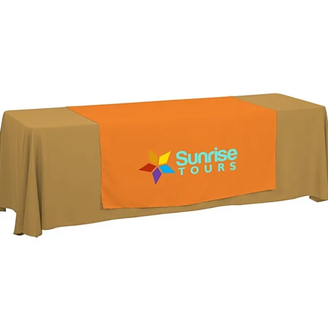 Serged 8-foot Closed-Back Table Throw and Runner Kit