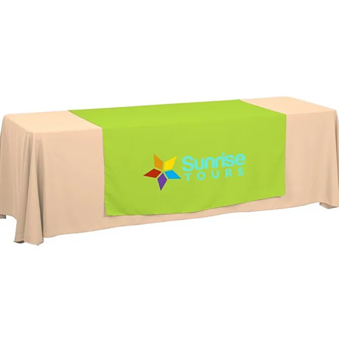 Serged 8-foot Closed-Back Table Throw and Runner Kit