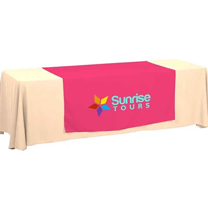 Serged 8-foot Closed-Back Table Throw and Runner Kit