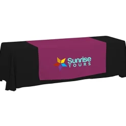 Serged 8-foot Closed-Back Table Throw and Runner Kit
