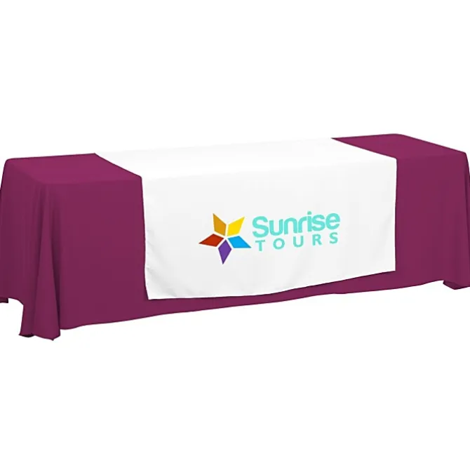 Serged 8-foot Closed-Back Table Throw and Runner Kit