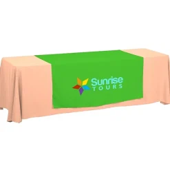 Serged 8-foot Closed-Back Table Throw and Runner Kit
