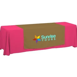 Serged 8-foot Closed-Back Table Throw and Runner Kit