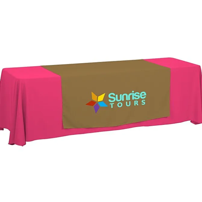 Serged 8-foot Closed-Back Table Throw and Runner Kit