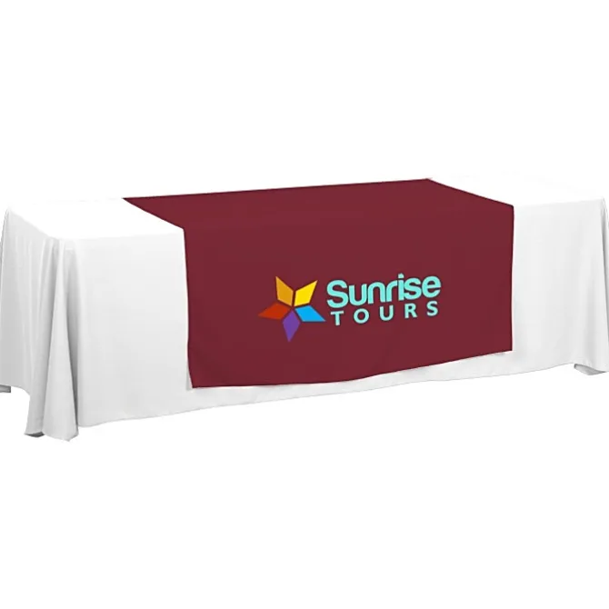 Serged 8-foot Closed-Back Table Throw and Runner Kit