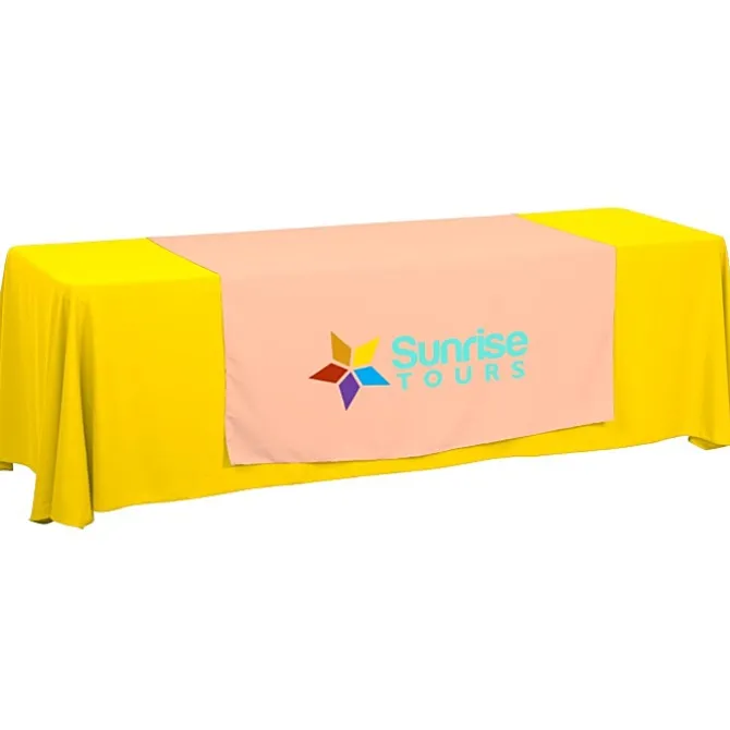 Serged 8-foot Closed-Back Table Throw and Runner Kit