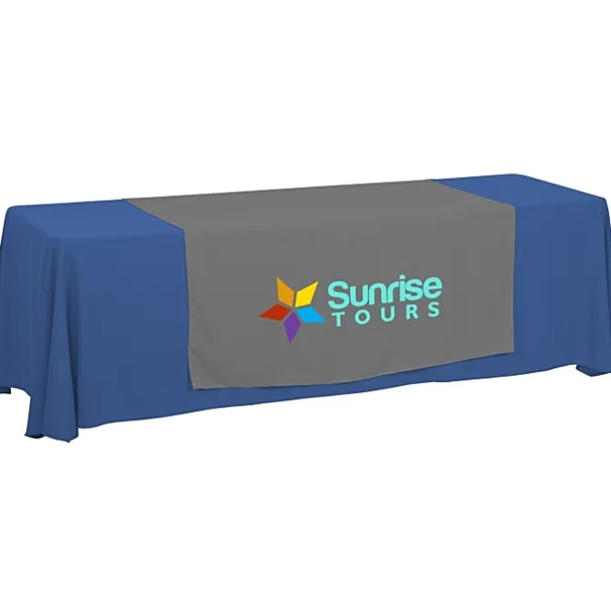 Serged 8-foot Closed-Back Table Throw and Runner Kit