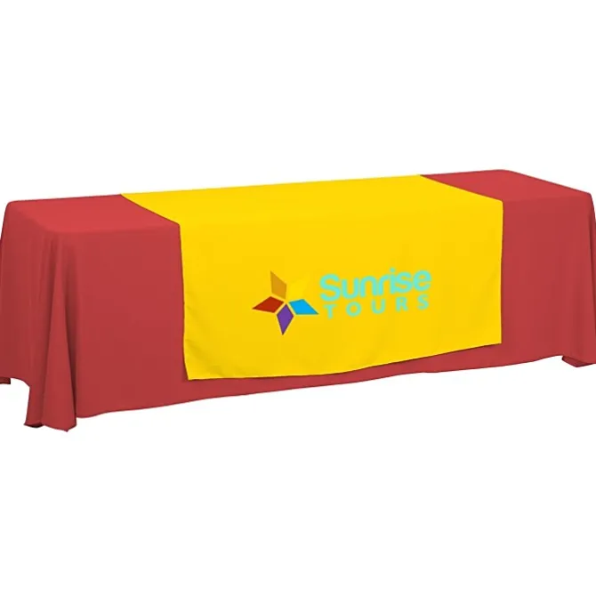 Serged 8-foot Closed-Back Table Throw and Runner Kit