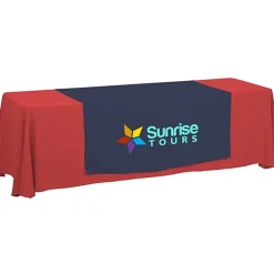 Serged 8-foot Closed-Back Table Throw and Runner Kit