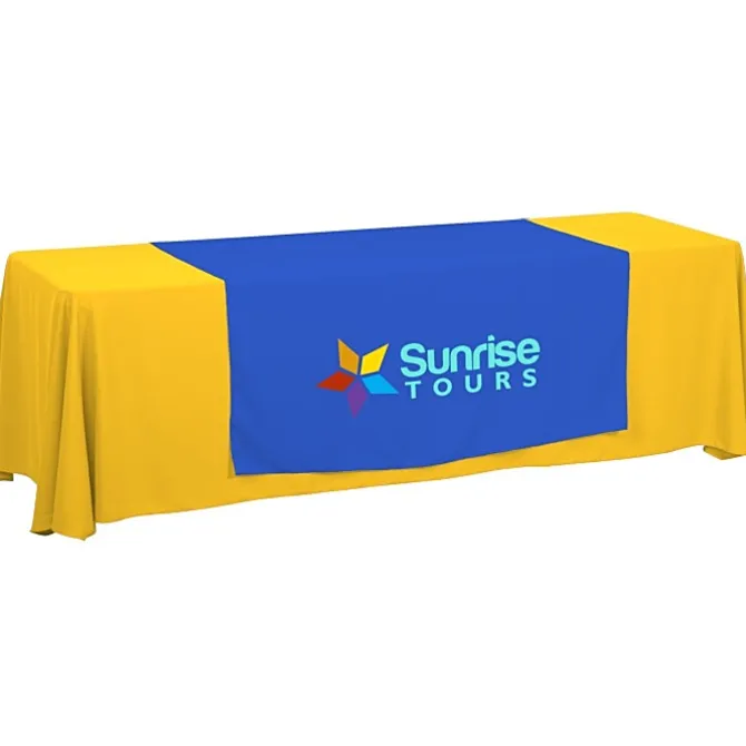 Serged 8-foot Closed-Back Table Throw and Runner Kit