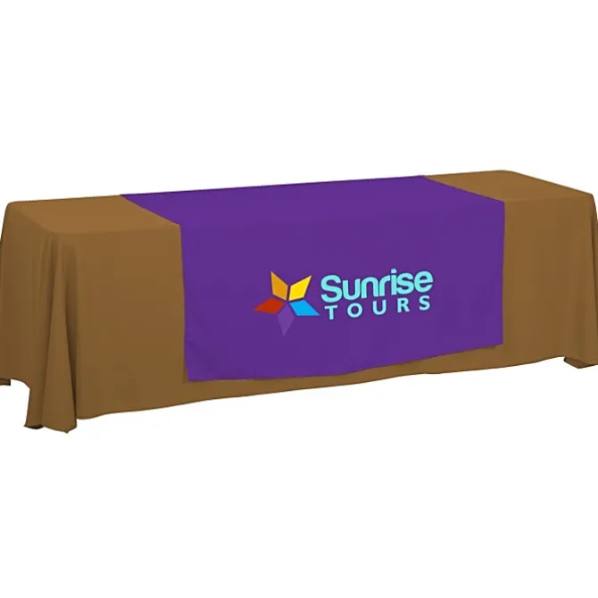 Serged 8-foot Closed-Back Table Throw and Runner Kit