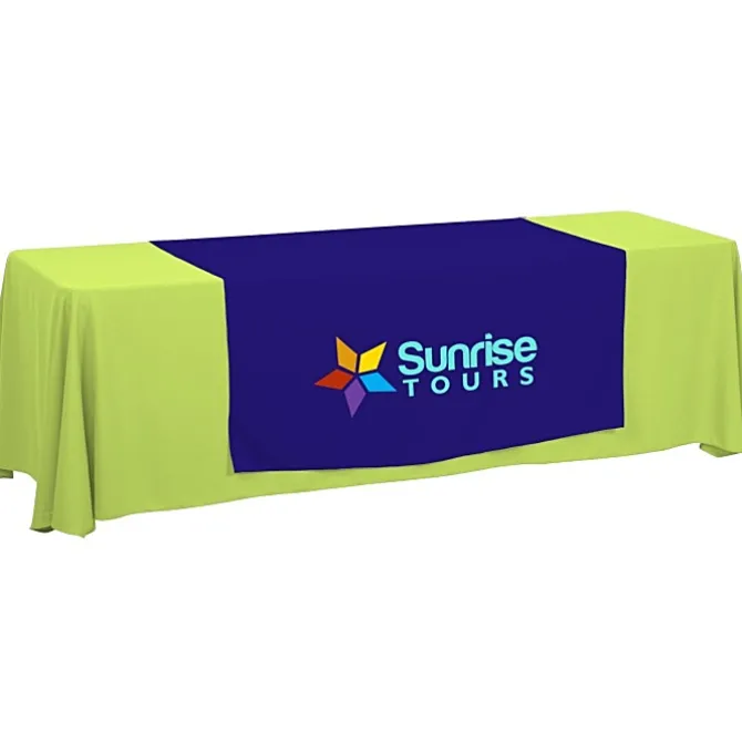 Serged 8-foot Closed-Back Table Throw and Runner Kit