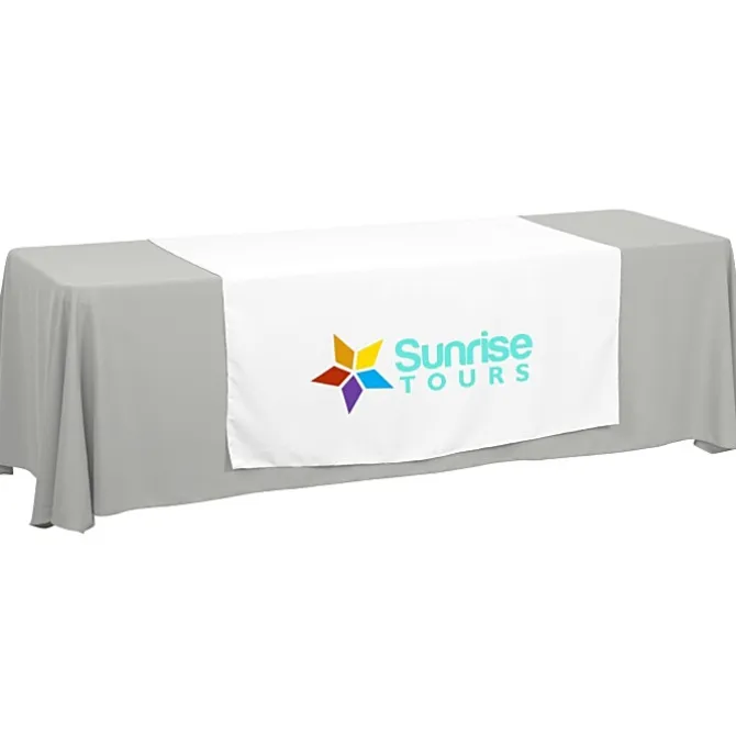 Serged 8-foot Closed-Back Table Throw and Runner Kit