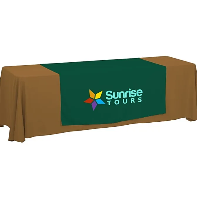 Serged 8-foot Closed-Back Table Throw and Runner Kit