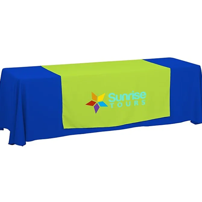 Serged 8-foot Closed-Back Table Throw and Runner Kit
