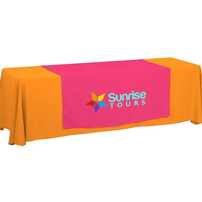 Serged 8-foot Closed-Back Table Throw and Runner Kit
