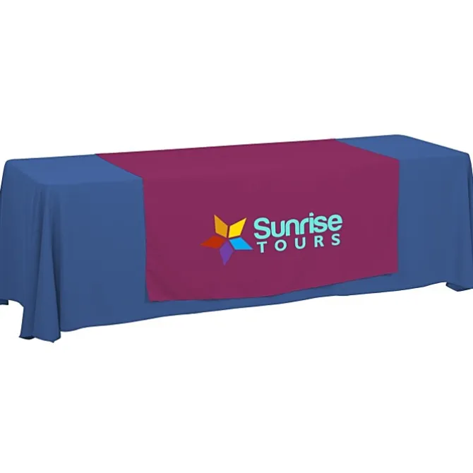 Serged 8-foot Closed-Back Table Throw and Runner Kit