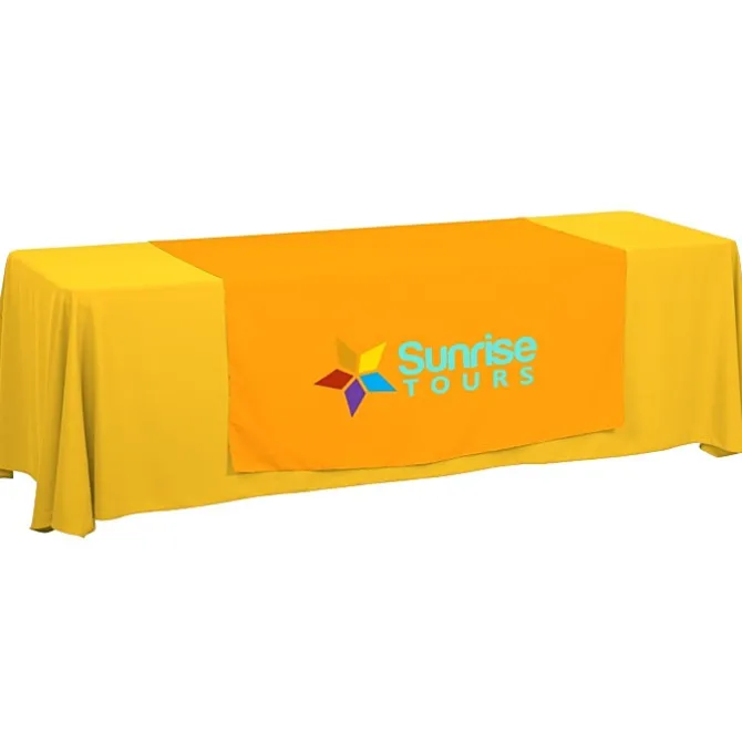 Serged 8-foot Closed-Back Table Throw and Runner Kit