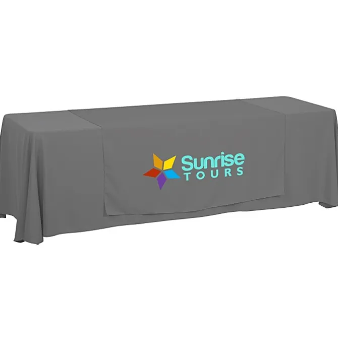 Serged 8-foot Closed-Back Table Throw and Runner Kit