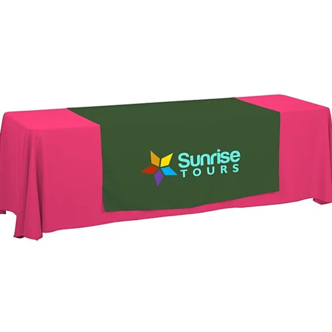 Serged 8-foot Closed-Back Table Throw and Runner Kit
