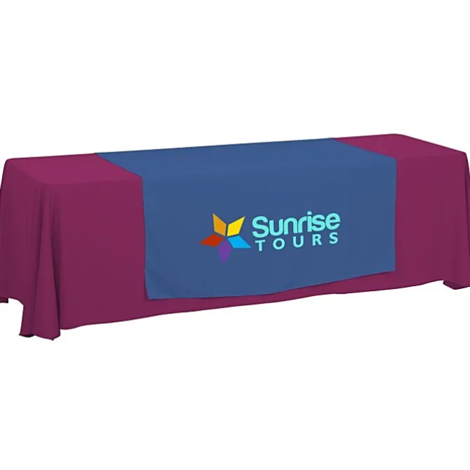 Serged 8-foot Closed-Back Table Throw and Runner Kit