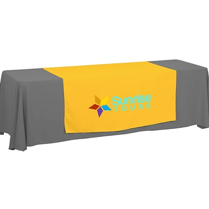 Serged 8-foot Closed-Back Table Throw and Runner Kit