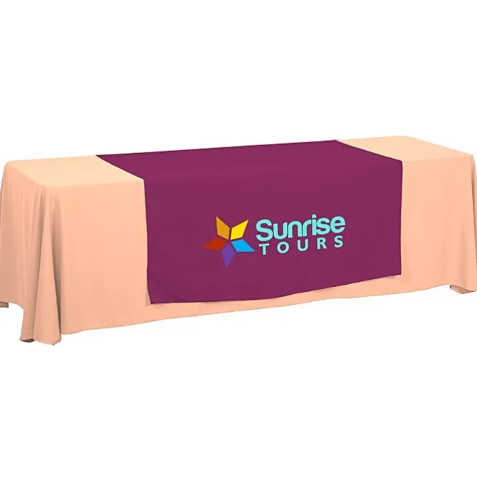 Serged 8-foot Closed-Back Table Throw and Runner Kit