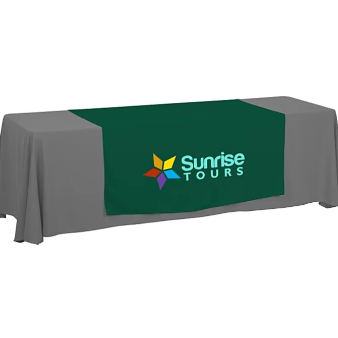 Serged 8-foot Closed-Back Table Throw and Runner Kit