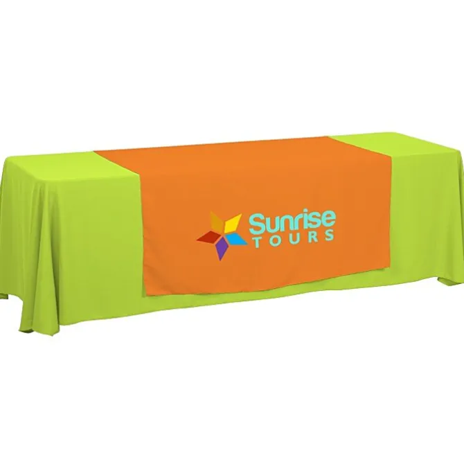 Serged 8-foot Closed-Back Table Throw and Runner Kit