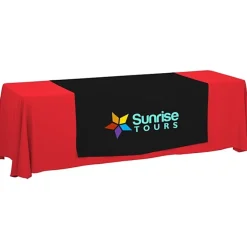 Serged 8-foot Closed-Back Table Throw and Runner Kit
