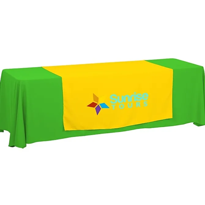 Serged 8-foot Closed-Back Table Throw and Runner Kit