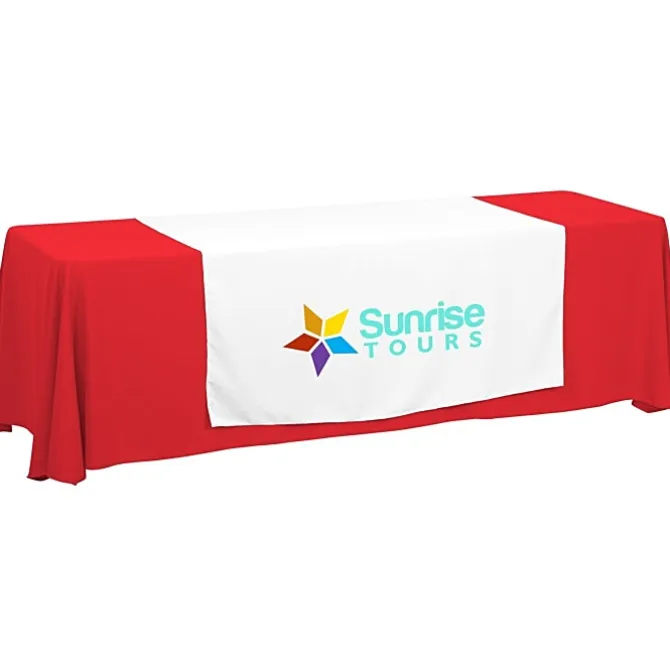 Serged 8-foot Closed-Back Table Throw and Runner Kit