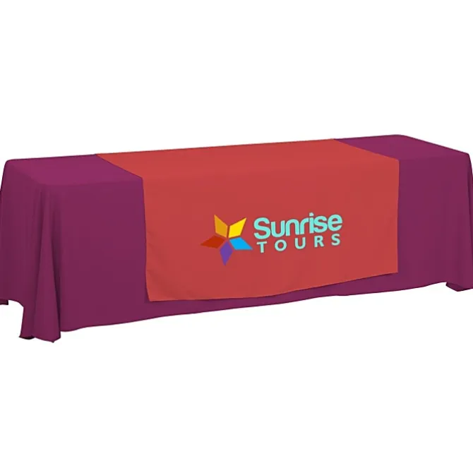 Serged 8-foot Closed-Back Table Throw and Runner Kit
