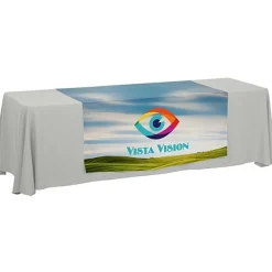 Serged 8-foot Closed-Back Table Throw and Runner Kit - Full Color