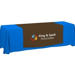 Serged 8-foot Closed-Back Table Throw and Runner Kit - 24 hr